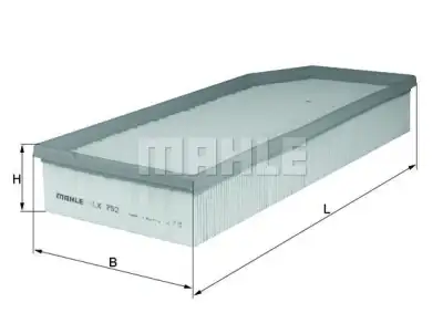 MAHLE LX752 Hava Filtresi - 1. Görsel