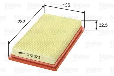 VALEO 585222 Hava Filtresi - 1. Görsel
