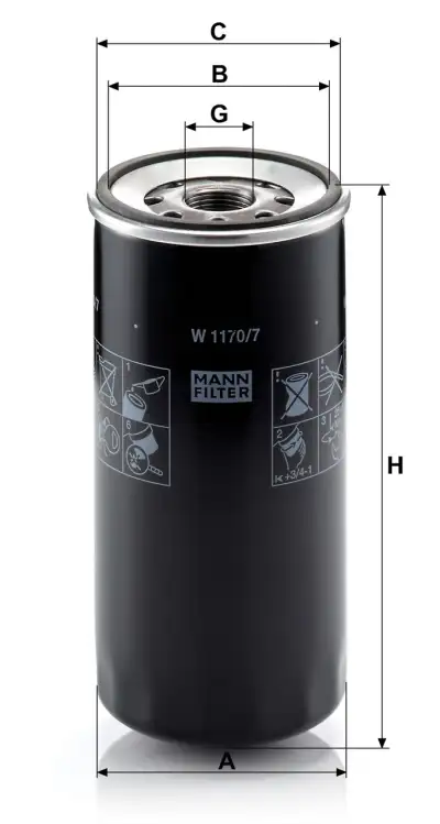 HENGST H230W Yağ Filtresi - 2. Görsel