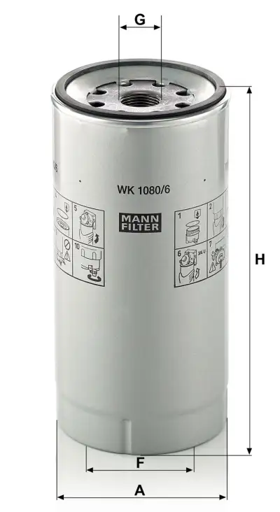 HENGST H7160WK30 Yakıt Filtresi - 3. Görsel