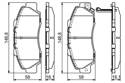 BOSCH 0986461142 Ön Balata - 7. Görsel