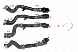 IBR 11014 Turbo Borusu Sekmanı Plastik Boru Hariç