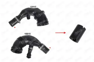 IBR 15531 Turbo Borusu Hortumu 35MM X 41, 50MM = 64, 50MM