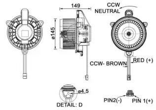 Kalorifer Motoru  MAHLE AB 277 000P