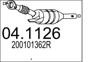 Katalizatör MTS 04.1126