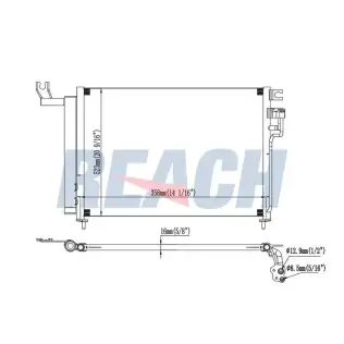 Klima Radyatörü  BEHR AC 434 000P