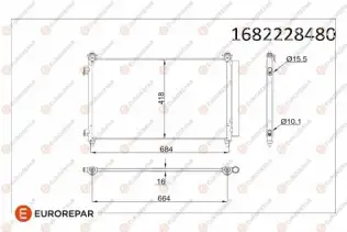 Klima Radyatörü  EUROREPAR 1682228480