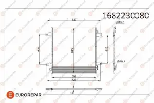Klima Radyatörü  EUROREPAR 1682230080