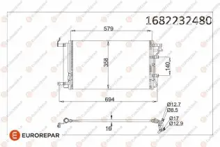Klima Radyatörü  EUROREPAR 1682232480
