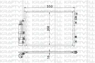 Klima Radyatörü  KRAFTVOLL 08060110