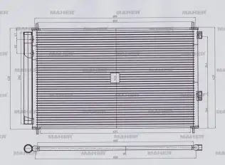 Klima Radyatörü  MAHER 10947