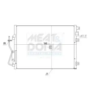 Klima Radyatörü  MOTORTEC RNT0519