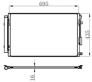 Klima Radyatörü  ORİS CHY873016