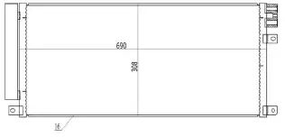 Klima Radyatörü  ORİS COP568016