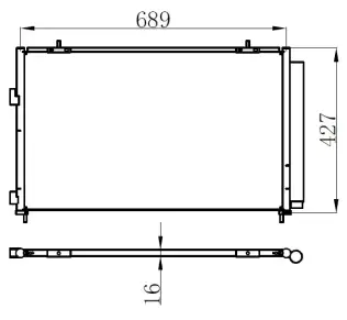 Klima Radyatörü  ORİS CTO851016