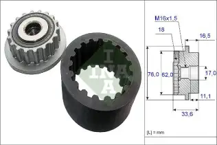 INA 535018610 Klima ve Direksiyon Pompa Kiti