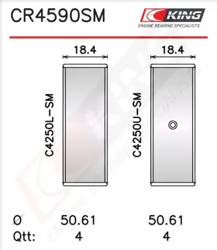 Kol Yatak (0.50)  GLYCO 71-3929/4 0.50mm