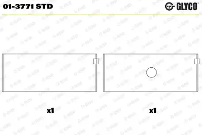Biyel Yatak Çanağı GLYCO 01-3771 STD - 1. Görsel