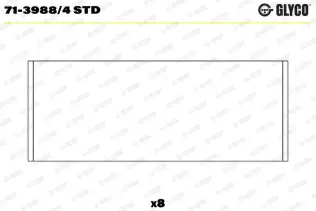 Biyel Yatak Çanağı GLYCO 71-3988/4 STD