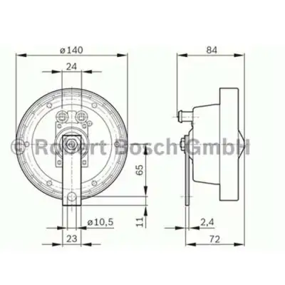 Korna 24V 60W 375 Hz Çap : 140 Mm - 7. Görsel
