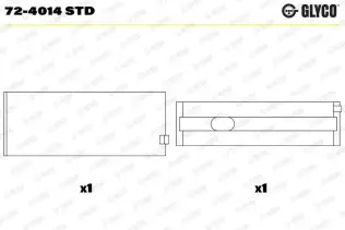 Krank Mili Yatak Çanağı GLYCO 72-4014 STD