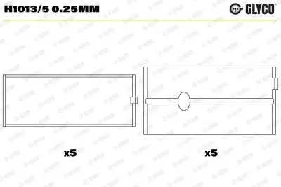 Krank Mili Yatak Çanağı Seti MAHLE 021 HS 20297 025 - 1. Görsel