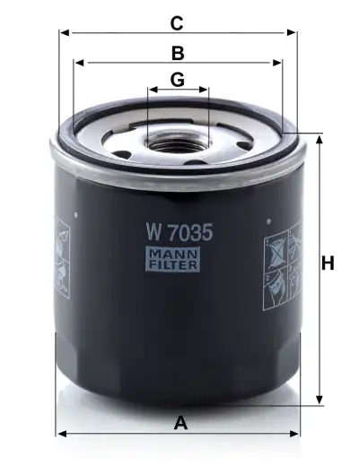 MAHLE OC501 Yag Fıltresı - 2. Görsel