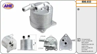 Motor Yağ Radyatörü AHE 806.033 - 2. Görsel