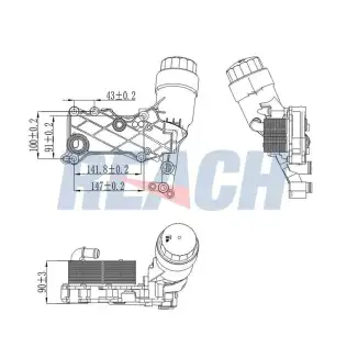 Motor Yağ Soğutucu  NRF 31350