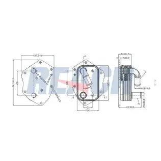 Motor Yağ Soğutucu  ASPART 6OCO1133