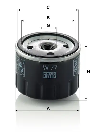 OEM 7700538151 Yağ Filtresi - 2. Görsel