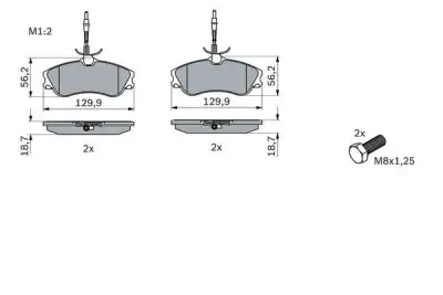 BOSCH 0986424414 Ön Balata - 7. Görsel