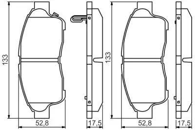 BOSCH 0986495257 Ön Balata - 7. Görsel