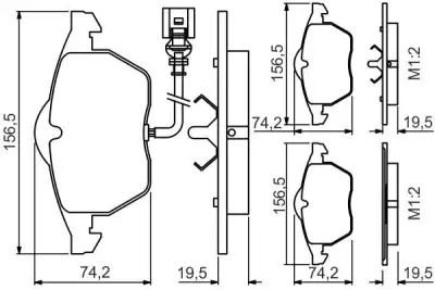 BOSCH 0986495249 Ön Balata - 1. Görsel