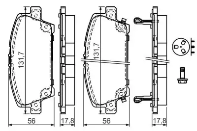 BOSCH 0986494136 Ön Balata - 7. Görsel