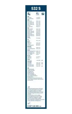 BOSCH 3397118404 Silecek Süpürgesi Ön Takım - 3. Görsel