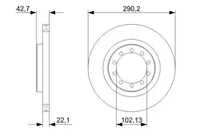 BOSCH 0986479343 Ön Fren Aynası - 5. Görsel