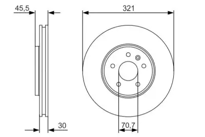 BOSCH 0986479667 Ön Fren Aynası - 5. Görsel