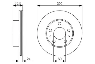 BOSCH 0986479R86 Fren Diski Ön - 5. Görsel