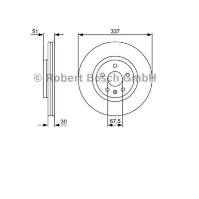 BOSCH 0986479545 Ön Fren Aynası - 6. Görsel