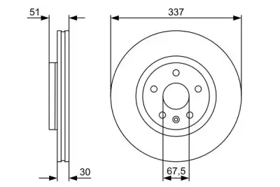 BOSCH 0986479545 Ön Fren Aynası - 5. Görsel