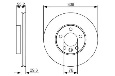 BOSCH 0986479R84 Fren Diski Ön - 5. Görsel