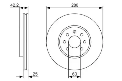 BOSCH 0986479S55 Fren Diski Ön - 5. Görsel