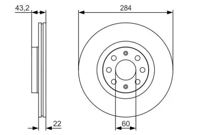 BOSCH 0986479S91 Fren Diski Ön - 5. Görsel