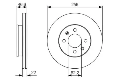 BOSCH 0986479R77 Fren Diski Ön - 5. Görsel