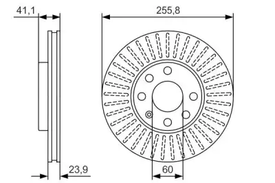 BOSCH 0986479R76 Fren Diski Ön - 1. Görsel