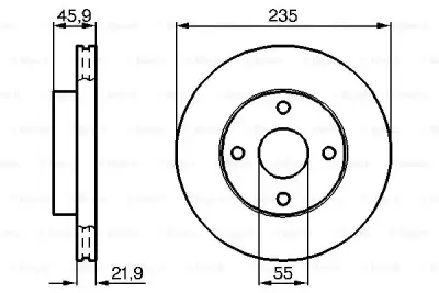 BOSCH 0986478787 Fren Diski Ön - 2. Görsel