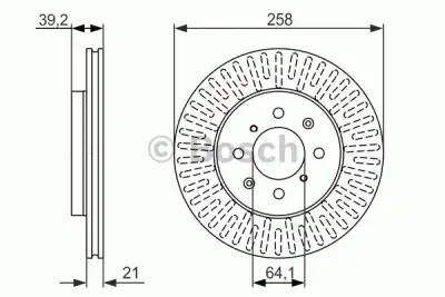 BOSCH 0986479594 Ön Fren Aynası - 6. Görsel