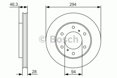 BOSCH 0986479S63 Fren Diski Ön - 6. Görsel