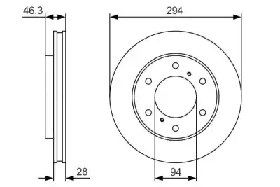 BOSCH 0986479S63 Fren Diski Ön - 5. Görsel